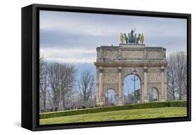 Arc de Triomphe du Carroussel-Cora Niele-Framed Stretched Canvas