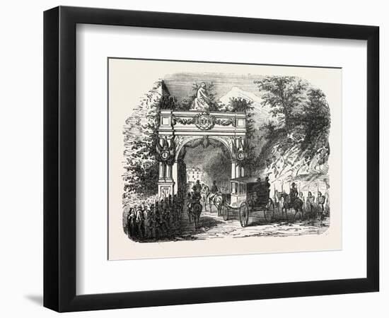 Arc De Triomphe Erected at the Entrance of Eaux-Bonnes-null-Framed Giclee Print
