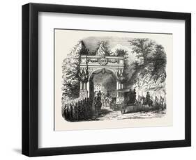 Arc De Triomphe Erected at the Entrance of Eaux-Bonnes-null-Framed Giclee Print