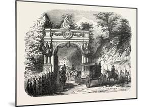Arc De Triomphe Erected at the Entrance of Eaux-Bonnes-null-Mounted Giclee Print