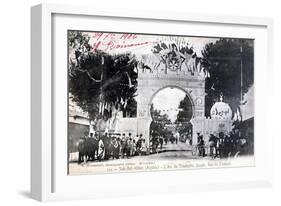 Arc De Triomphe Facade, Sidi Bel Abbes, Algeria, 14 July 1906-Boumendil-Framed Giclee Print