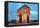 Arc De Triomphe in Paris, France at Night-Flynt-Framed Stretched Canvas