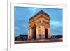 Arc De Triomphe in Paris, France at Night-Flynt-Framed Photographic Print