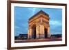 Arc De Triomphe in Paris, France at Night-Flynt-Framed Photographic Print
