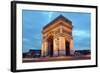 Arc De Triomphe in Paris, France at Night-Flynt-Framed Photographic Print