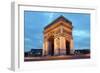 Arc De Triomphe in Paris, France at Night-Flynt-Framed Photographic Print