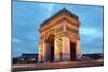 Arc De Triomphe in Paris, France at Night-Flynt-Mounted Photographic Print