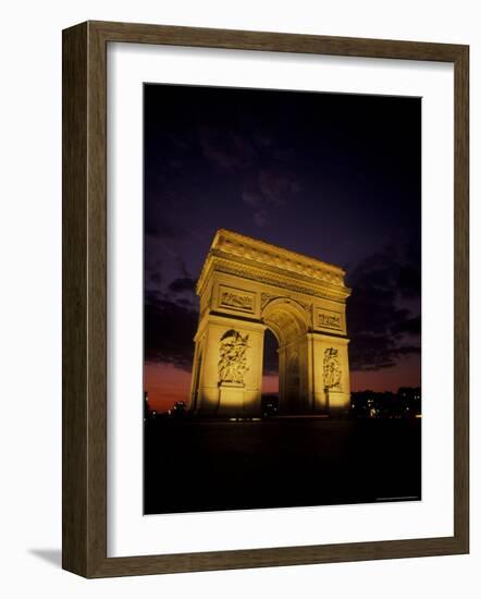 Arc de Triomphe in Paris, France-David Barnes-Framed Photographic Print