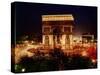 Arc de Triomphe in Place de L'Etoile at Night-Eliot Elisofon-Stretched Canvas