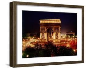 Arc de Triomphe in Place de L'Etoile at Night-Eliot Elisofon-Framed Photographic Print