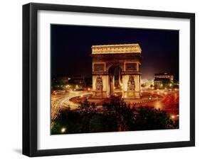 Arc de Triomphe in Place de L'Etoile at Night-Eliot Elisofon-Framed Photographic Print