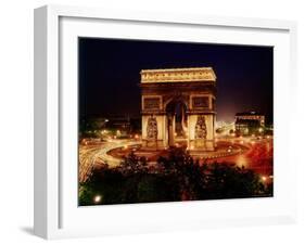 Arc de Triomphe in Place de L'Etoile at Night-Eliot Elisofon-Framed Photographic Print