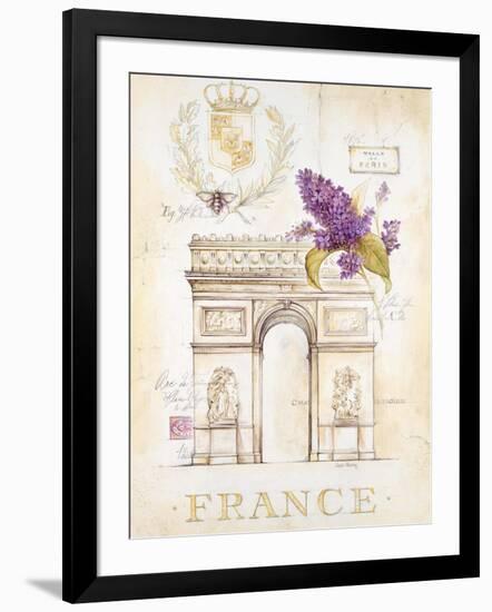 Arc De Triomphe Lilacs-Angela Staehling-Framed Art Print