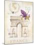 Arc De Triomphe Lilacs-Angela Staehling-Mounted Art Print