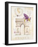 Arc De Triomphe Lilacs-Angela Staehling-Framed Art Print