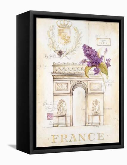 Arc De Triomphe Lilacs-Angela Staehling-Framed Stretched Canvas