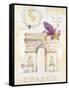 Arc De Triomphe Lilacs-Angela Staehling-Framed Stretched Canvas