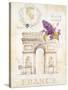 Arc De Triomphe Lilacs-Angela Staehling-Stretched Canvas