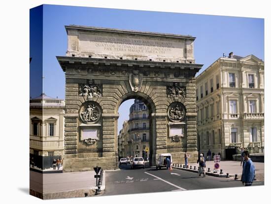 Arc De Triomphe, Montpellier, Herault, Languedoc Roussillon, France-John Miller-Stretched Canvas