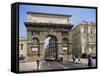 Arc De Triomphe, Montpellier, Herault, Languedoc Roussillon, France-John Miller-Framed Stretched Canvas