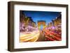 Arc De Triomphe Paris City at Sunset - Arch of Triumph and Champs Elysees-dellm60-Framed Photographic Print