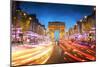 Arc De Triomphe Paris City at Sunset - Arch of Triumph and Champs Elysees-dellm60-Mounted Photographic Print