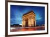 Arc De Triomphe Paris City at Sunset - Arch of Triumph-dellm60-Framed Photographic Print