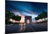 Arc De Triomphe Paris City at Sunset-dellm60-Mounted Photographic Print