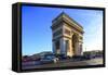 Arc de Triomphe, Paris, France, Europe-Hans-Peter Merten-Framed Stretched Canvas