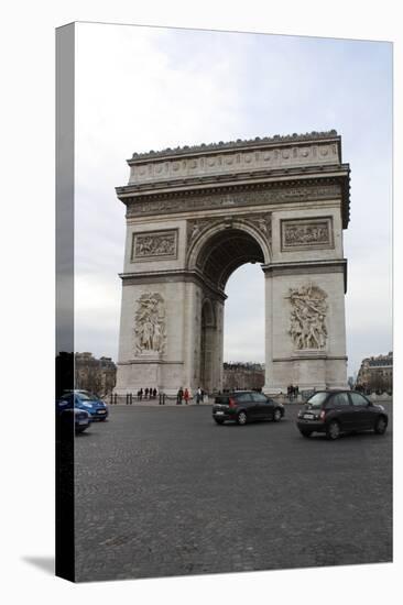 Arc de Triomphe Paris France Photo Art Print Poster-null-Stretched Canvas