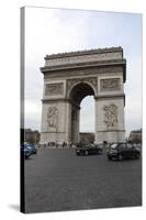 Arc de Triomphe Paris France Photo Art Print Poster-null-Stretched Canvas