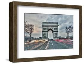 Arc De Triomphe Paris France-null-Framed Art Print