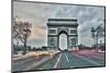 Arc De Triomphe Paris France-null-Mounted Art Print