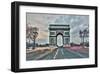 Arc De Triomphe Paris France-null-Framed Art Print