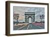 Arc De Triomphe Paris France-null-Framed Art Print