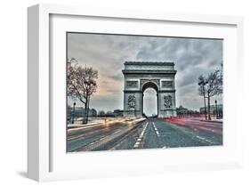 Arc De Triomphe Paris France-null-Framed Art Print