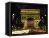 Arc De Triomphe, Paris, France-Lee Frost-Framed Stretched Canvas