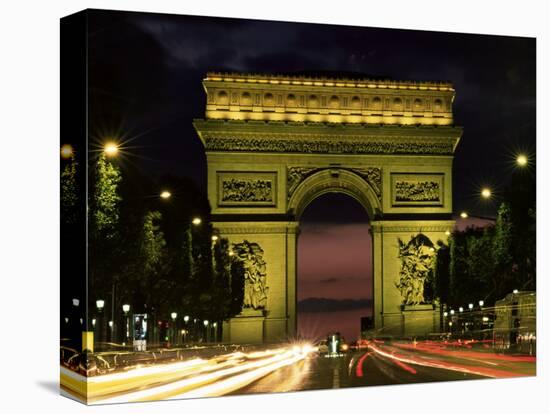 Arc De Triomphe, Paris, France-Lee Frost-Stretched Canvas