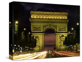 Arc De Triomphe, Paris, France-Lee Frost-Stretched Canvas