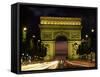 Arc De Triomphe, Paris, France-Lee Frost-Framed Stretched Canvas