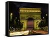 Arc De Triomphe, Paris, France-Lee Frost-Framed Stretched Canvas
