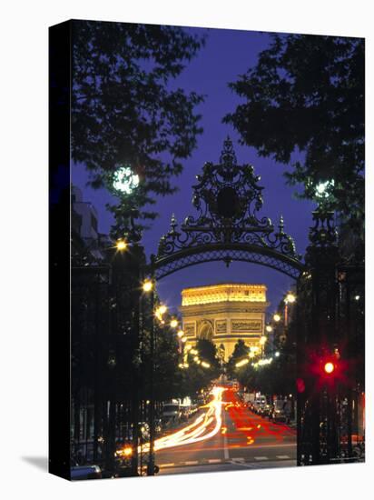 Arc de Triomphe, Paris, France-Peter Adams-Stretched Canvas