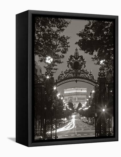 Arc de Triomphe, Paris, France-Peter Adams-Framed Stretched Canvas