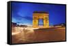 Arc de Triomphe, Paris, France-Sebastien Lory-Framed Stretched Canvas