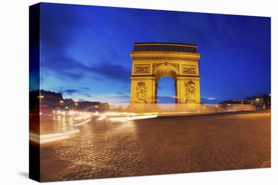 Arc de Triomphe, Paris, France-Sebastien Lory-Stretched Canvas