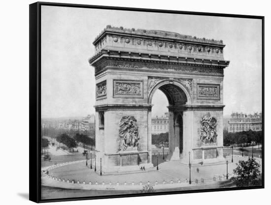 Arc De Triomphe, Paris, Late 19th Century-John L Stoddard-Framed Stretched Canvas