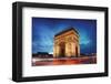 Arc De Triomphe Paris Sunset-null-Framed Art Print