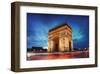 Arc De Triomphe Paris Sunset-null-Framed Art Print