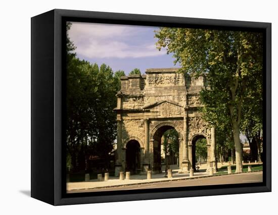 Arc De Triomphe, Unesco World Heritage Site, Orange, Vaucluse, Provence, France-Jean Brooks-Framed Stretched Canvas