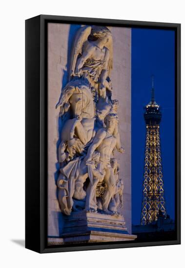 Arc de Triomphe-Charles Bowman-Framed Stretched Canvas